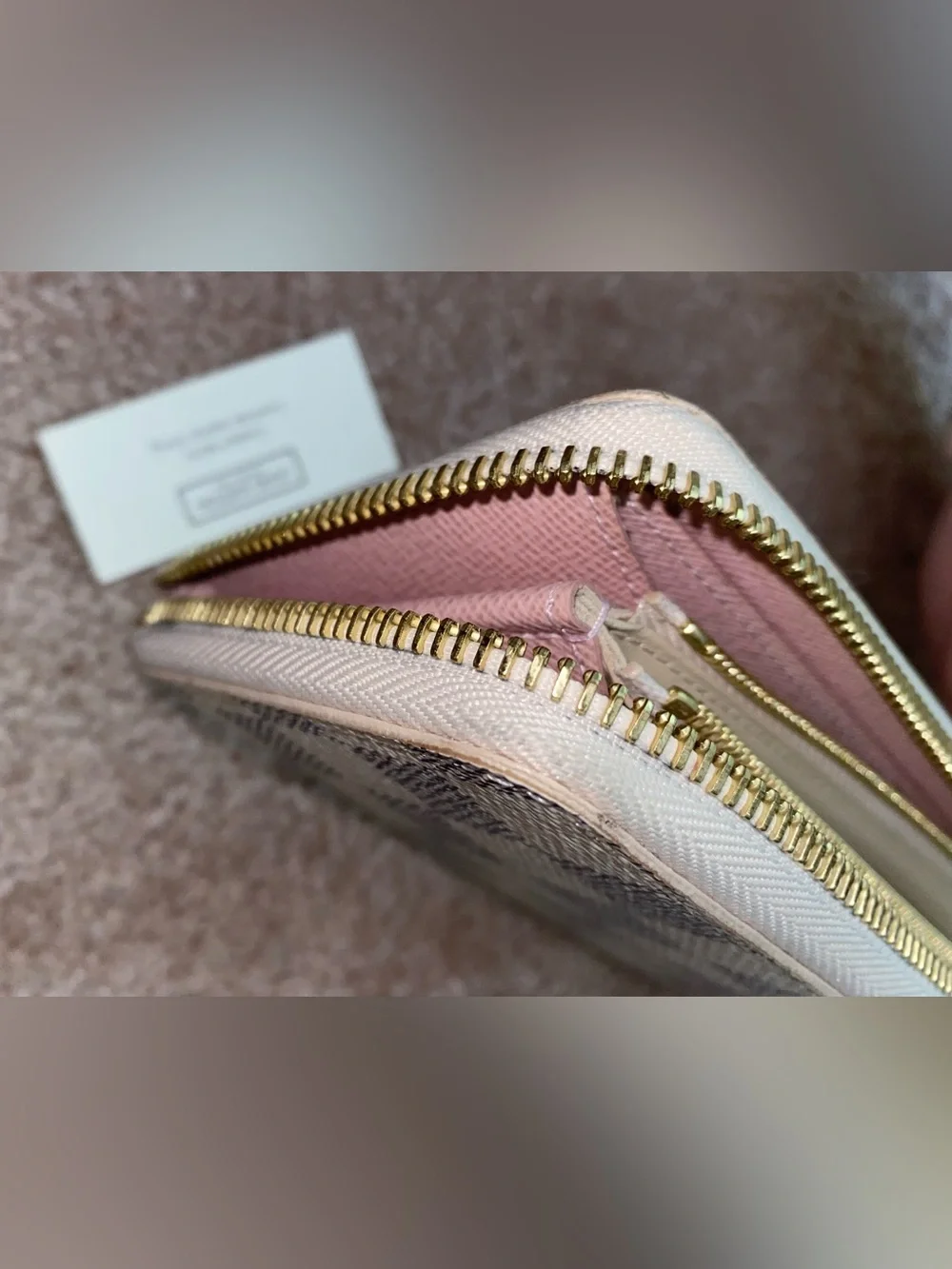 Louis Vuitton | Clemence Wallet | Damier Azur White
